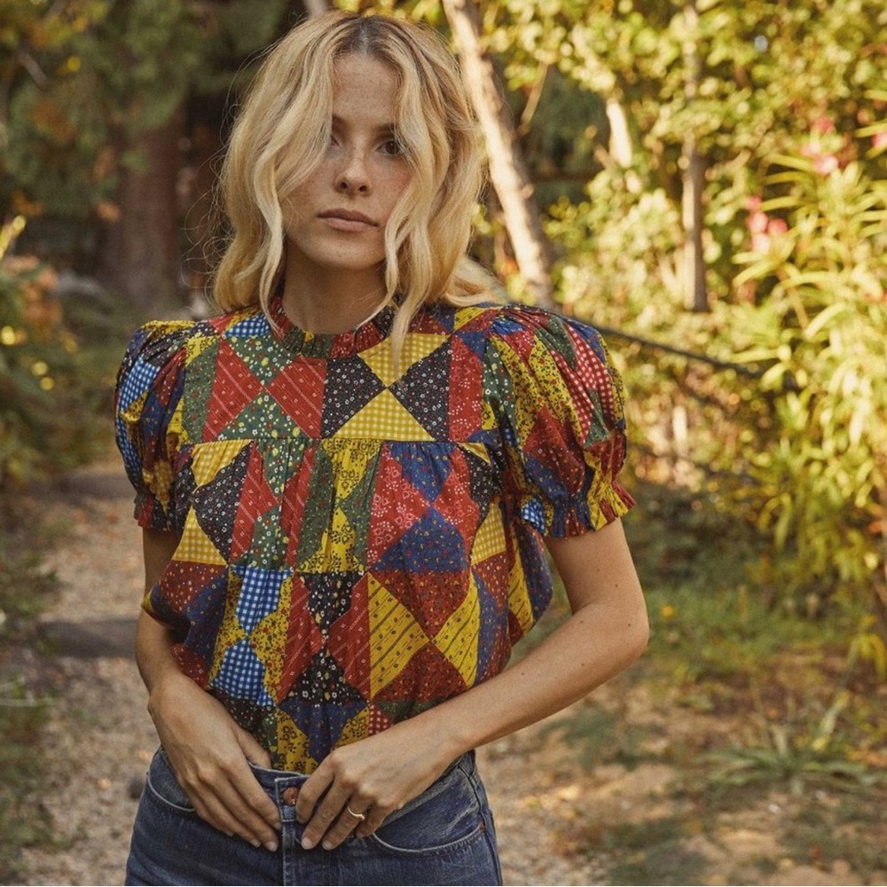 DOEN NEW Alida Top Countryside size M puff-sleeve sold out!